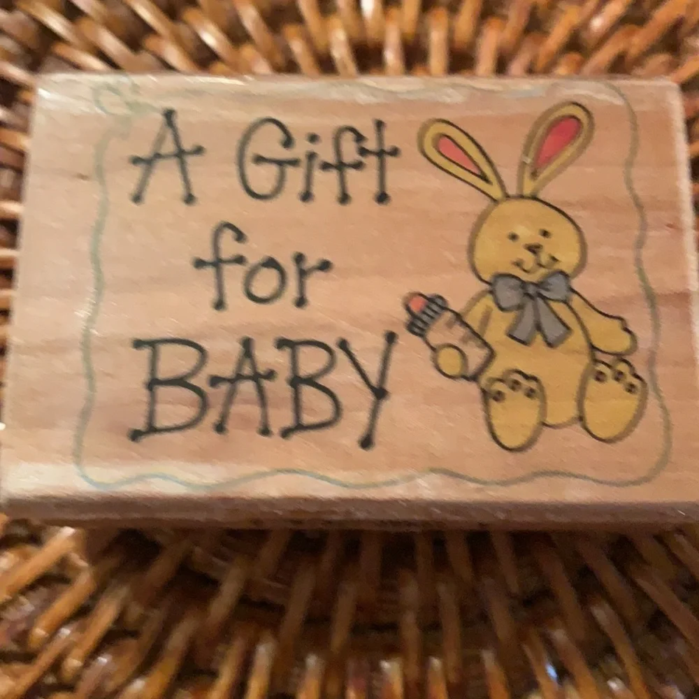 3 for $15 💥 Set of 2 Rubber Stamps Baby